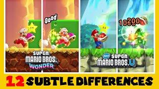 12 Differences between Super Mario Bros. Wonder and New Super Mario Bros. U