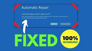 ️Automatic Repair Couldn't Repair Your PC Windows 10 - Easy Fix Automatic Repair Loop