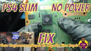 Fix PS4 Slim No Power / Not Turning on (New Southbridge Reball)