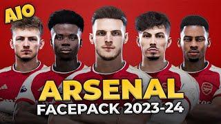Arsenal FC Facepack Season 2023/24 - Sider and Cpk - Football Life 2023 and PES 2021