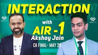 Meet the Champion: Akshay Jain | CA Final AIR-1 | Success Story and Motivation"