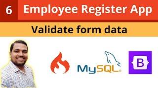 How to validate form in Codeigniter 4 | Codeigniter Tutorial | Employee Register App | Bootstrap 5