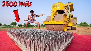 2500 Nails VS Road Roller | सोचा नहीं था ये हाल होगा | Shocking Results