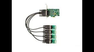 Industrial 4 port High Speed Serial RS 422 RS485 RS 422 RS 485 PCI Express PCIe Card supports Standa