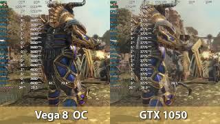 AMD Ryzen 7 5700G OC vs GeForce GTX 1050