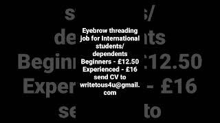 Job for International students and dependents Part time / Full time