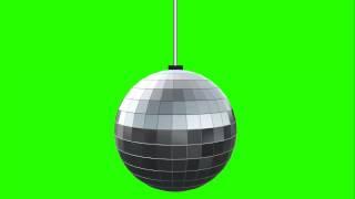 Disco Ball Video Background Green Screen Footage