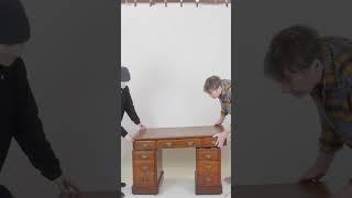 Victorian Pedestal Desk - dreiteiliger Schreibtisch im English Style