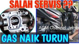 AKIBAT SALAH SERVIS ‼️Vario 125 gas motor naik turun.....