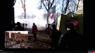 Riot Police Tear Gas Euromaidan Protesters In Kyiv Ukraine