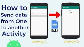 How to Pass data from One to another Activity || Android studio tutorial