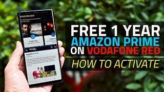 How to Activate Free Amazon Prime Subscription With Vodafone Red Plan