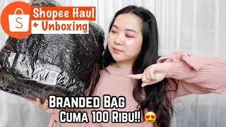 BORONG MYSTERY BOX ISI TAS BRANDED DARI SHOPEE! UNBOXING PENUH DRAMA LAGI!!