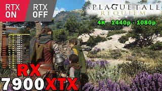 A Plague Tale: Requiem Ray Tracing ON & OFF | RX 7900 XTX | 5800X3D | 4K 1440p 1080p | Max Settings