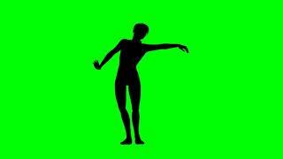 Woman sexy dance animation belly dancing , green screen  - Free HD video footage