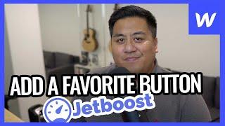 Webflow Tutorial - Add a Favorite Button with Jetboost