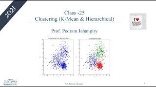 Class 25 Machine Learning Clustering theory