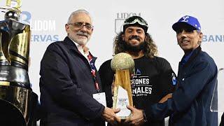 Jorge Alfaro MVP serie final LIDOM 2022 2023 celebración Tigres del Licey corona 23