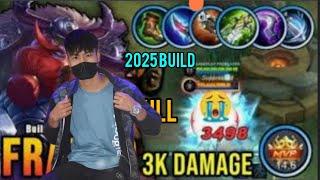 Franco damage build gameplay 2025 !! Top global Franco build  !! 3k Damage 