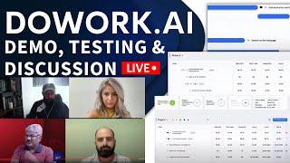 Dowork.ai Tutorial, Live Demo & Testing Event - Project Estimation Platform