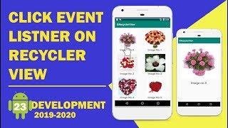 Android tutorial - 23 - Click Event Listner on RecyclerView | RecyclerView Click Listner