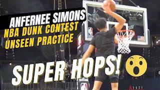 Anfernee Simons UNSEEN NBA DUNK CONTEST PRACTICE! He JUMPS SO HIGH!