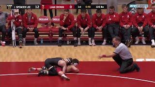 125 LBS: #1 Spencer Lee (Iowa) vs. Liam Cronin (Indiana) | 2020 B1G Wrestling