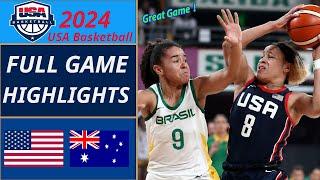 USA vs Brazil Basketball FULL GAME | USA Women's Basketball | Olympics