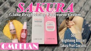 SAKURA PEARL GLUTA UNDERARM CREAM 50x| whitening underam GMEELAN