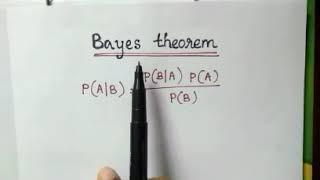 Bayes theorem with problems solved / KTU machine learning