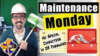 Don't Use Special Characters in Joomla Database Passwords -  Maintenance Monday Live Stream #026