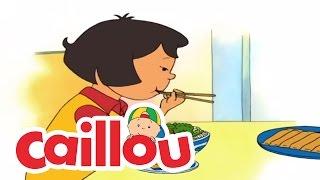 Caillou: Chopsticks | Cartoon for Kids