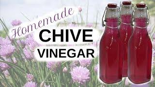 CHIVE VINEGAR | How to make Chive Blossom Vinegar