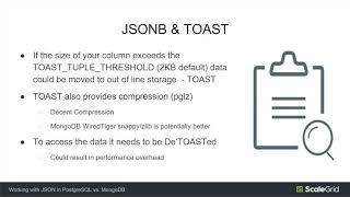 Working with JSON in PostgreSQL vs  MongoDB