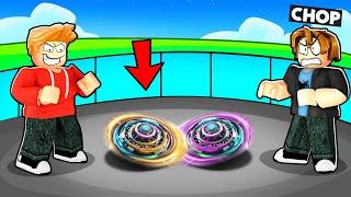 ROBLOX CHOP AND FROSTY BATTLE WITH BEYBLADES IN ARENA