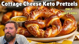 Cottage Cheese Keto Soft Pretzels! Fast & Easy low carb high protein recipe!