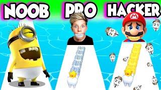 NOOB vs PRO vs HACKER in Smile Rush!! Prezley