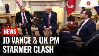 Keir Starmer Pushes Back Against JD Vance at White House Meeting | Free Speech Clash