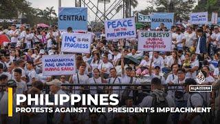 Philippine religious group rallies in Manila to oppose impeachment of VP Sara Duterte