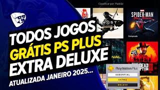 TODOS OS JOGOS DO CATÁLOGO DA PS PLUS EXTRA E DELUXE !! ATUALIZADA DEZEMBRO 2024 JANEIRO 2025 !!