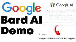 Google Bard Demo! -  First Look - I Ask It To Write An Article About Apples