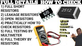 full tutorial smd resistors in hindi | how to check smd  resistor in hindi | smd resistor working