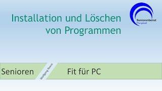 Installation und Löschen von Programmen