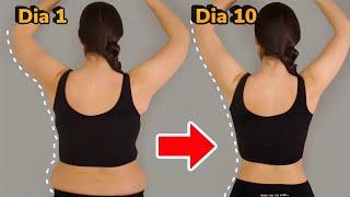 THE BEST ROUTINE TO LOSE ARMS AND BACK IN 10 DAYS  / 5 FAT BURNING EXERCISES!!