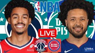 LIVE: WASHINGTON WIZARDS vs DETROIT PISTONS | NBA | PLAY BY PLAY | SCOREBOARD