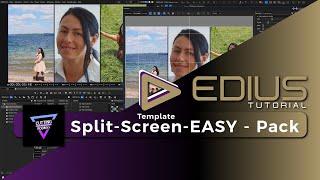 EDIUS - Cutting Room FX / Split-Screen-EASY - Pack (Template)