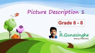 How to describe pictures in English (with Sinhala instructions) Grade 6 - 8 Lesson 01