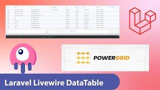 Powergrid Databable using laravel | livewire datatable | part 1 | Powergrid installation and usage