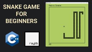 C++ Snake game using raylib - Beginner Tutorial  (OOP)