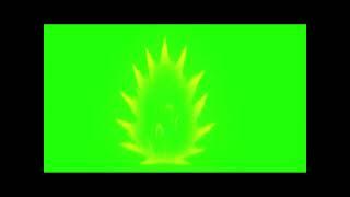 Super saiyan 3 aura green screen